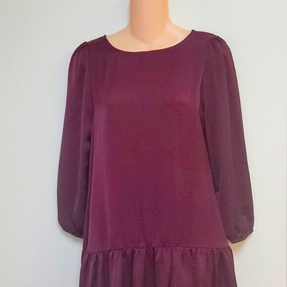 d.RA Burgundy Tunic Dress XS - Picture 2 of 7